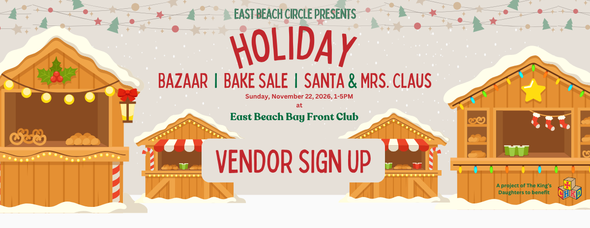 East Beach Holiday Bazaar Vendor Booth